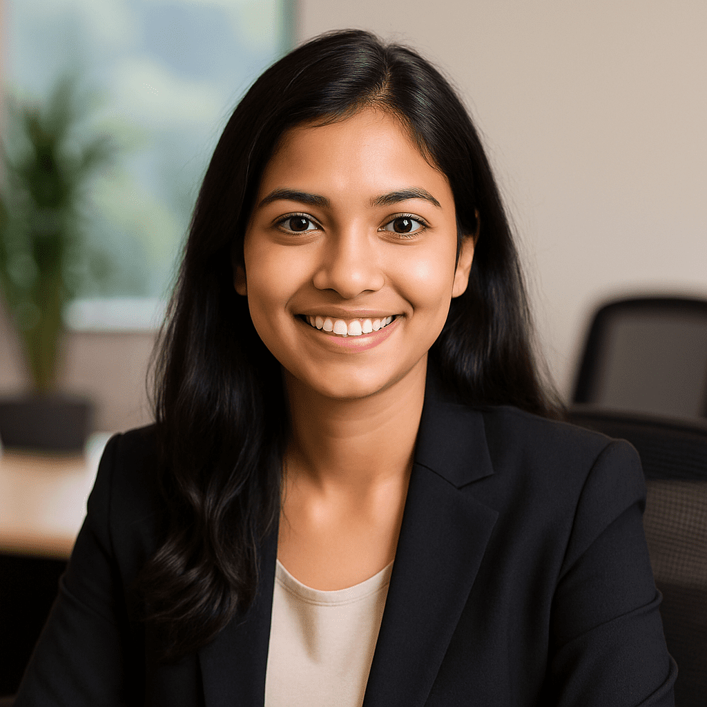 Pranjali Ghosh, a 26-year-old financial consultant from Mumbai, passionate about empowering Indian women through simple money management tips